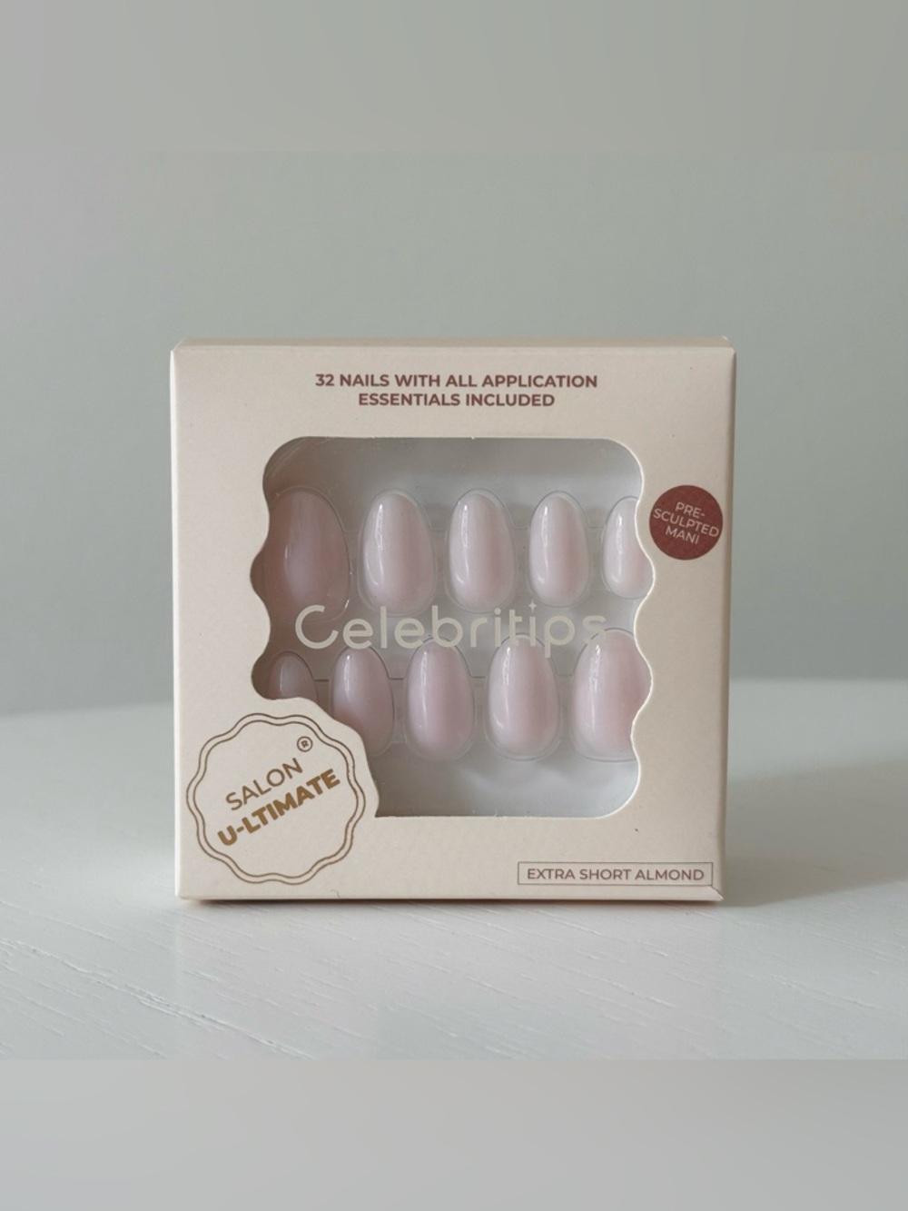 Celebritips Press-On Nails 🩷 Ballerina in Extra Short Almond